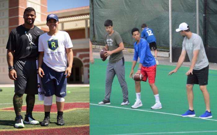 Caleb Williams, Russell Wilson, Andrew Luck